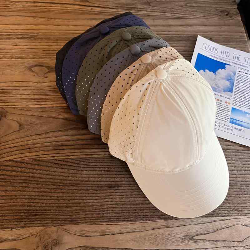 ベースボールキャップ カジュアル 速乾 帽子 軽量 薄手 メンズ ベースボール キャップ 夏 日よけ 通気性 ある アウトドア スポーツ 日焼け防止 ひさし メンズ レディース兼 つば広