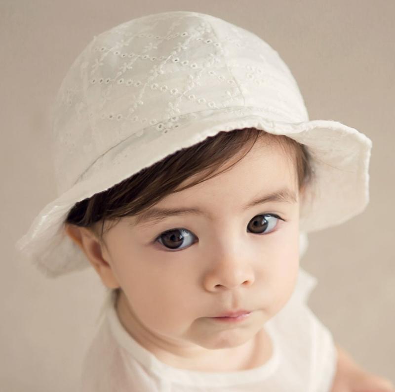 サンハット ベビー 帽子 キャップ ひさし帽 刺繍 紫外線対策 ソフト 軽量 衣料品 頭 ヘッド 保護 かわ..