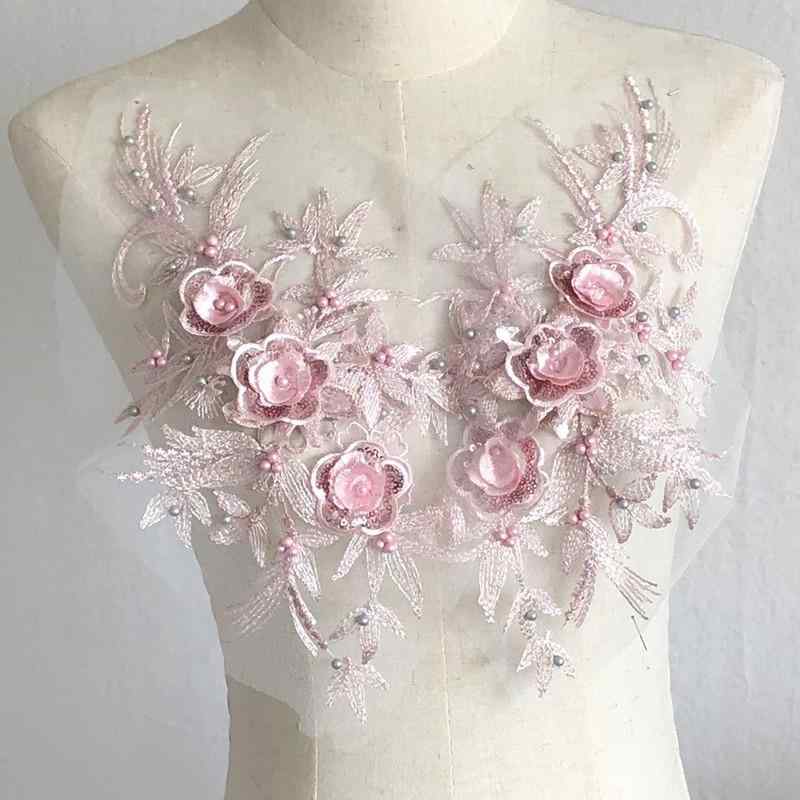 ワッペン アップリケ 手芸 ハンドクラフト 刺繍 おしゃれ 立体 スパンコール キラキラ ビーズ 刺繍 蝶 布 ステッカー レース パッチ 装飾 アクセサリー