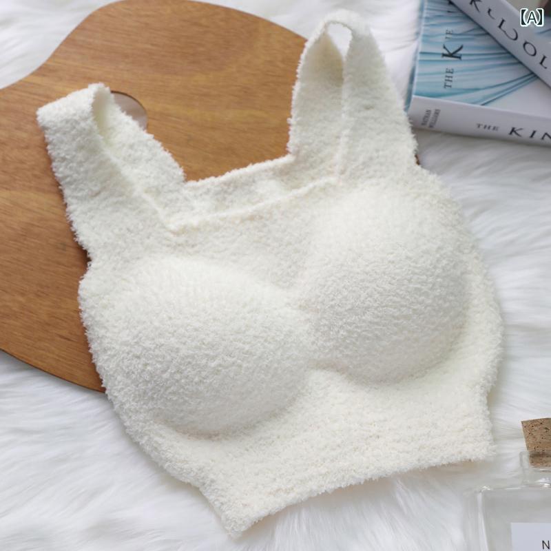 レディース 下着 ランジェリー セクシー ブラジャーのみ プッシュアップ 秋冬 暖かい ボア