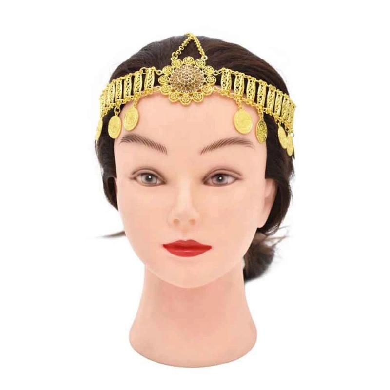 ヘア アクセサリー ヘッド ドレス インディアンダンス 額 チェーン レトロ エスニック タッセル ベリーダンス パフォーマンス ジュエリー 眉毛 ペンダント