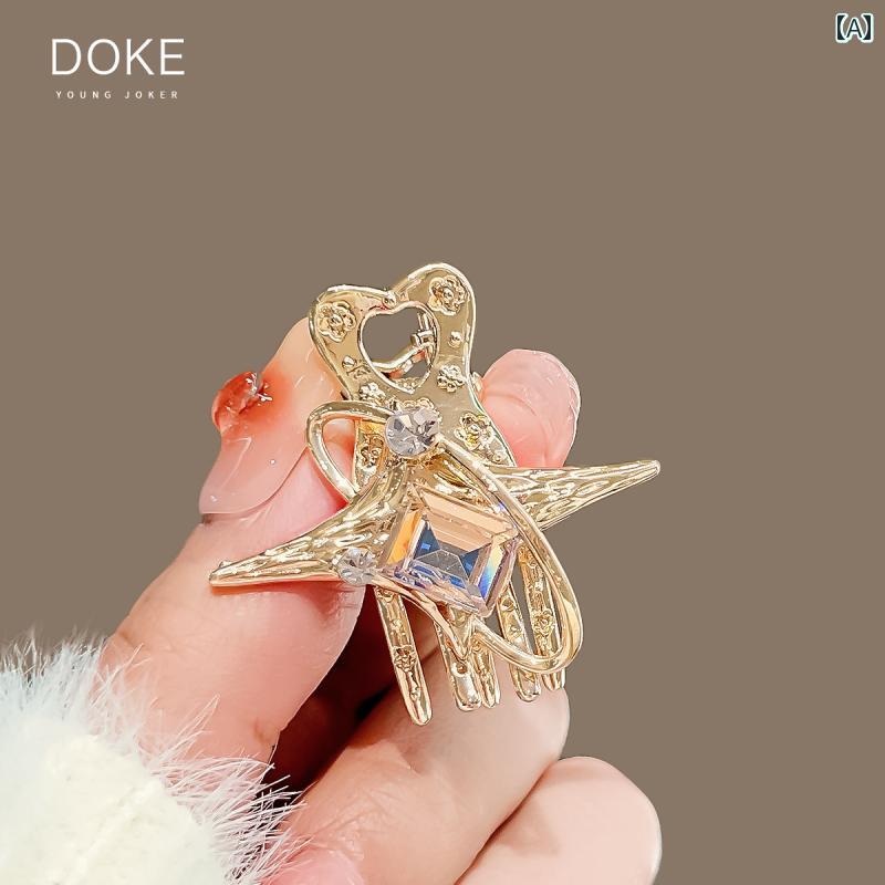 レディース アクセサリー ヘア クリップ 髪留め スター バー スト ハイエンド メタル サイド バング 帽子