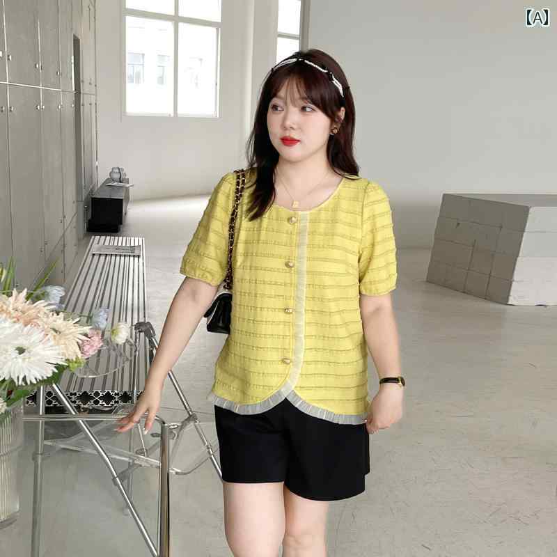 レディース ぽっちゃり 婦人服 トップス おしゃれ 大きめサイズ ゆったり レース エレガント 夏 きれいめ