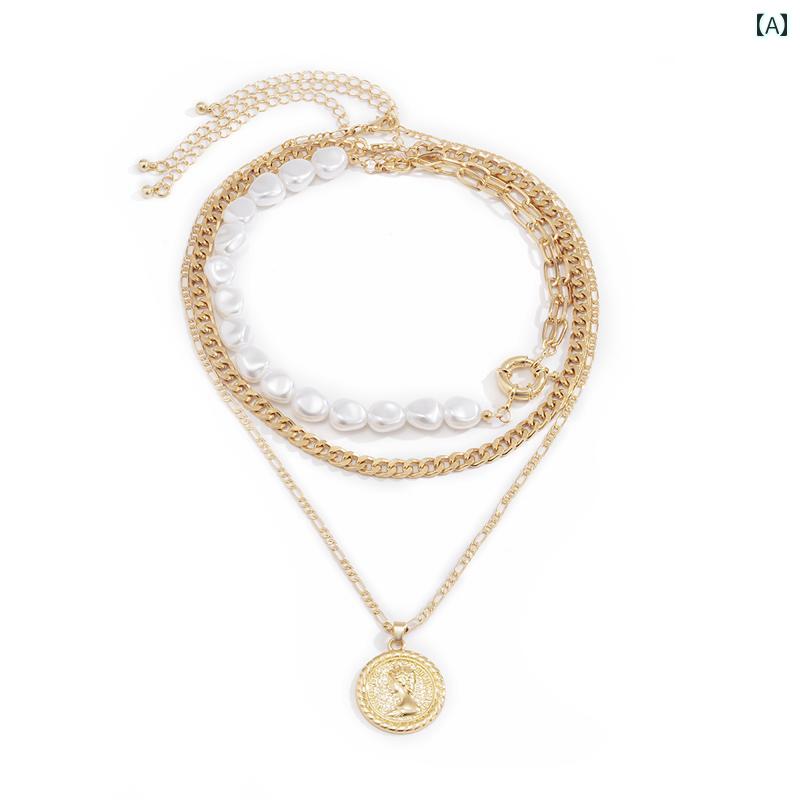 ネックレス メンズ レディース チェーンネックレス アクセサリー おしゃれ きれい 豪華感 煌やか イベント フェス パーティー パフォーマンス ダンス コスチューム ステージ クラブ 映え