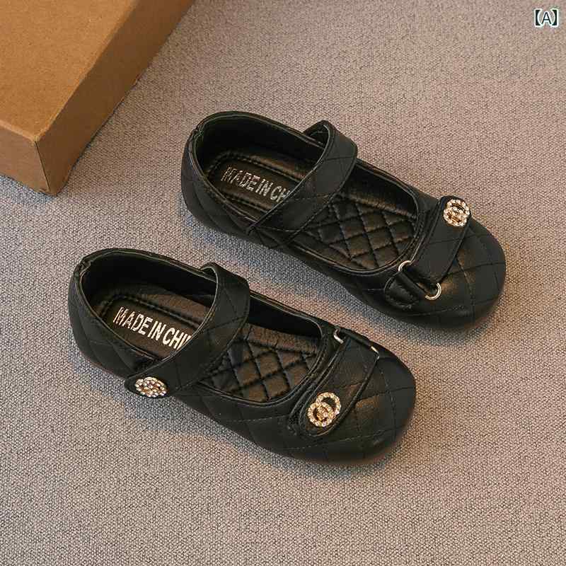 靴 シューズ キッズ 革靴 女の子 小さい 春秋 子供 小さい 女の子 プリンセス ソフト ソール 発表会 パフォーマンス スクープ シングル