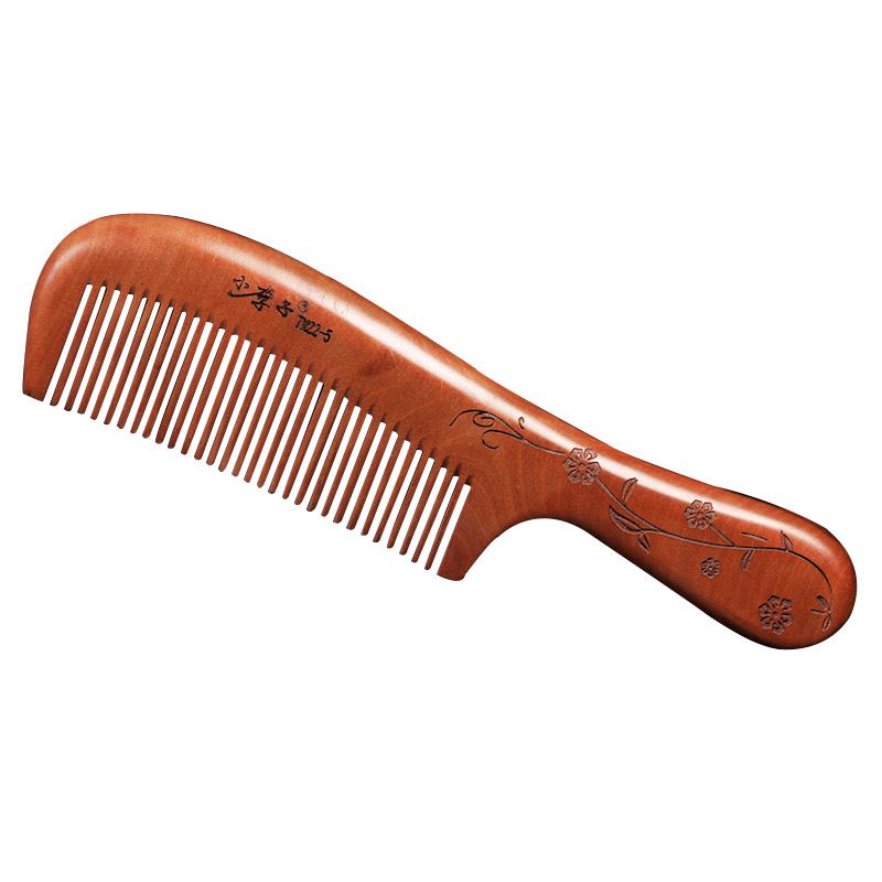 頭皮ケア ヘアアクセサリー コーム くし ブラシ ウッド 柄 頭 マッサージ 彫刻 木 頭皮 脱毛 小物 雑貨 メンズ レトロ レディース