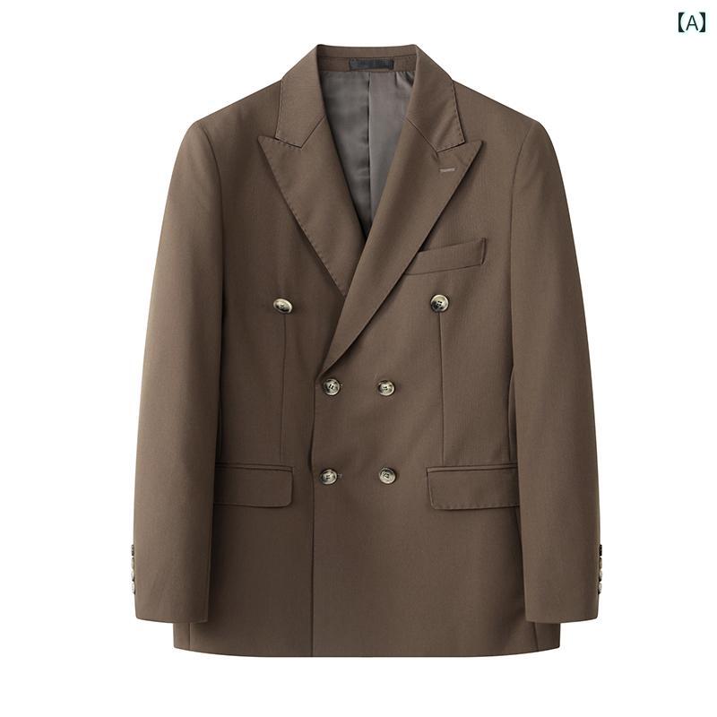 Tailored Jacket - テーラードジャケット 紳士服 シンプル おしゃれ スタイリッシュ ブリティッシュ ビジネス カジュアル オフィス フォーマル メンズ ファッション スーツジャケット 大きめサイズ 夏