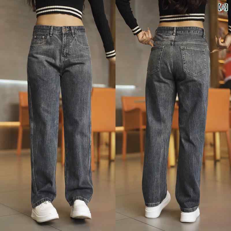 パンツ デニム メンズ レディース ボトムス アウトドア ズボン ジーパン ウォッシュド レトロ ジーンズ 快適 ゆったり ワイド 秋冬 ファッション アメカジ
