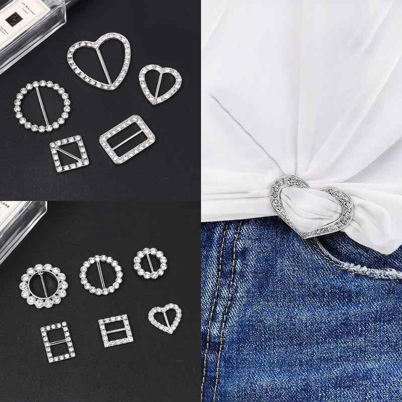 レディース ブローチ おしゃれ 大人かわいい 洋服 コーナー バックル ズボン ウエスト 洋服 固定用 小型 ピン 露出 防止 ウエスト 引き締め ツール 快適 縫わい ブローチ スカーフ バックル