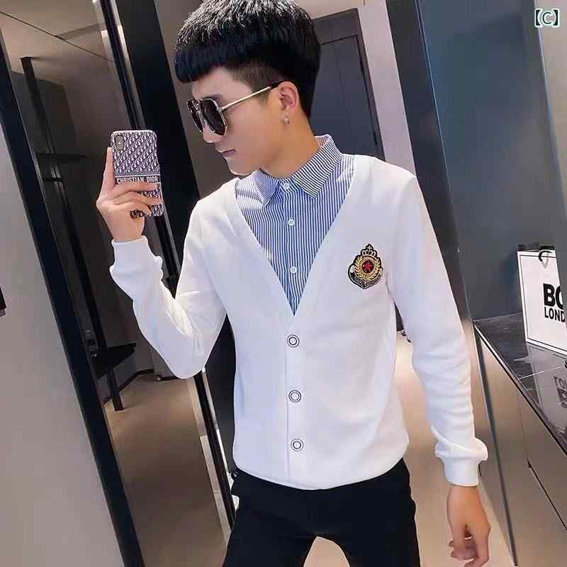 メンズ セーター プルオーバー 春秋 カジュアル モダン おしゃれ 通勤 通学 レジャー ホームウェア 紳士服