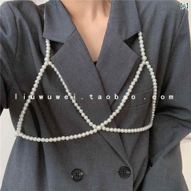 レディース チェーン アクセサリー 蝶 ネクタイ パール サスペンダー ウエスト レトロ jk ドレス スーツ 韓服 ベルト 装飾