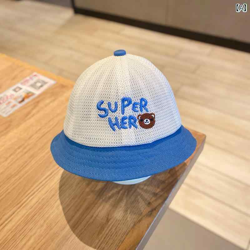 キッズ 帽子 夏 アウトドア レジャー ベビー 薄手 ガールズ フィッシャーマン ハット 日焼け防止 ボーイズ 赤ちゃん 太陽 幼児 通気性