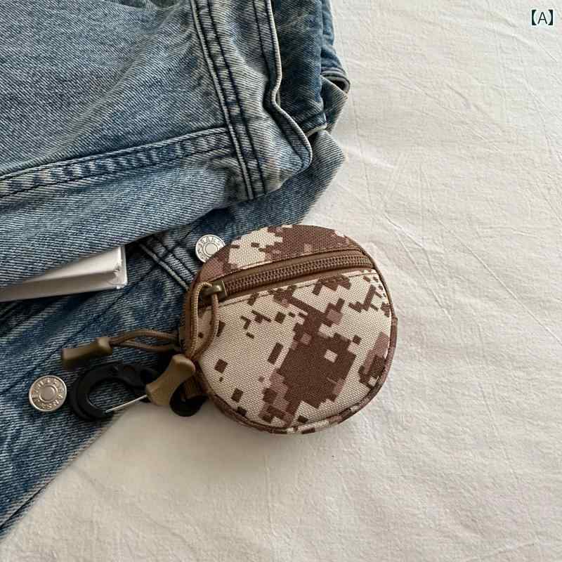 男の子 女の子 コインアクセサリー レオパード ミニポーチ ヒョウ柄 迷彩 キーチェーン ワンポイント ..