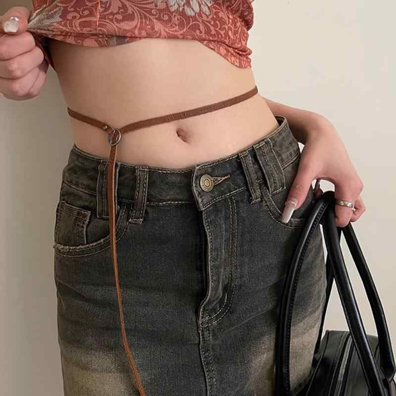 ベルト おしゃれ レディース PU人工皮 アクセサリー スリム 装飾 スカート アメリカン レトロアンティーク ウエスト スリム