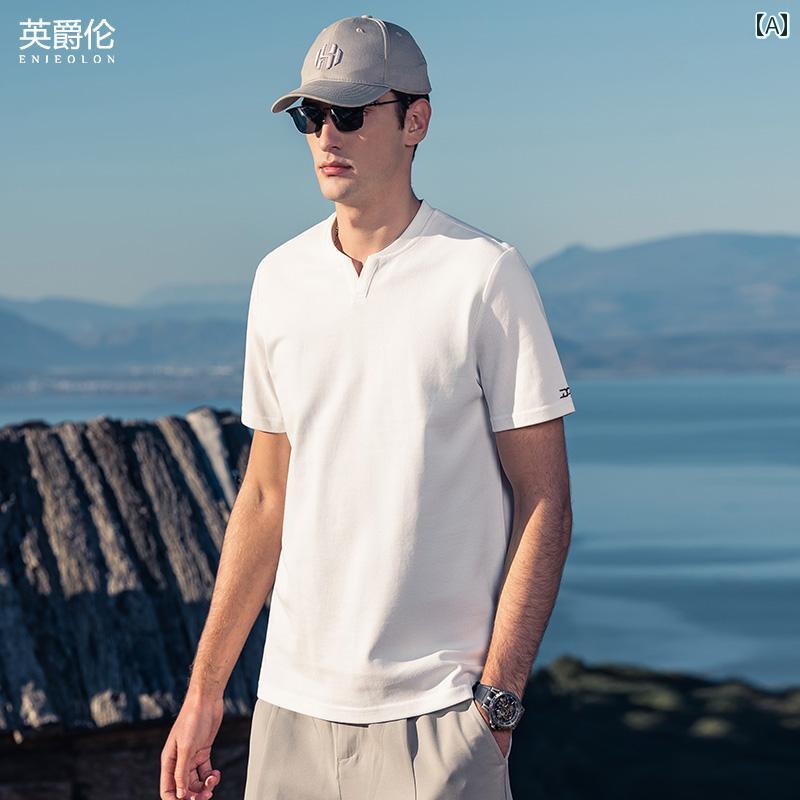 Original - Tシャツ 半袖 シンプル カジュアル おしゃれ ミニマル スタイリッシュ 普段着 マルチシーン メンズ ファッション 大きめサイズ