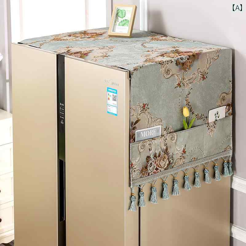 ダストカバー 冷蔵庫 洗濯機 マルチ カバー 防塵 防汚 防油 家具 家電 インテリア 装飾 シンプル ラグ..