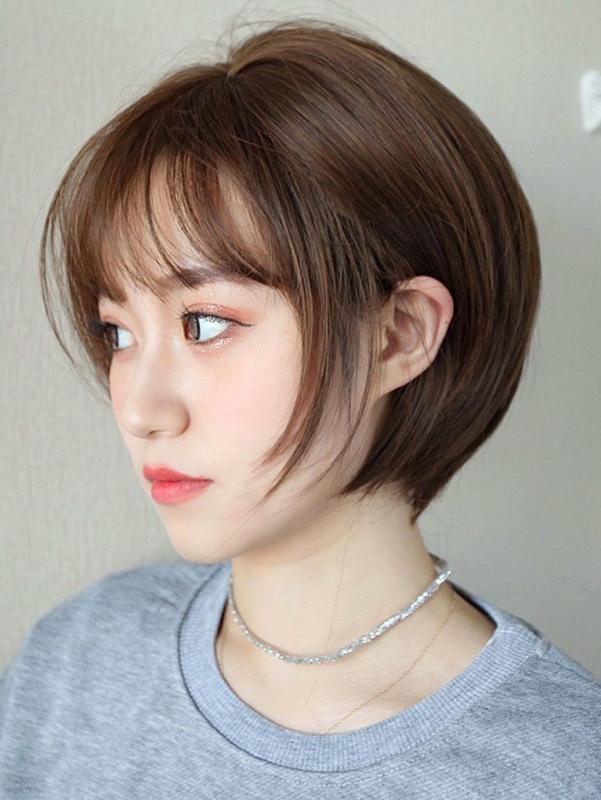 レディース ウィッグ ワンタッチ おしゃれ レディース ショートヘア 韓国 ボブ 顔 ナチュラル シミュレーション フル ヘッドギア