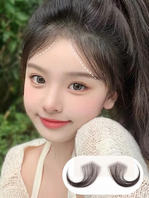 レディース ウィッグ ワンタッチ おしゃれ 産毛 前髪 レディース 生え際 ステッカー 髪 額 こめかみ エッジ 目立ちにくい ナチュラル ピース