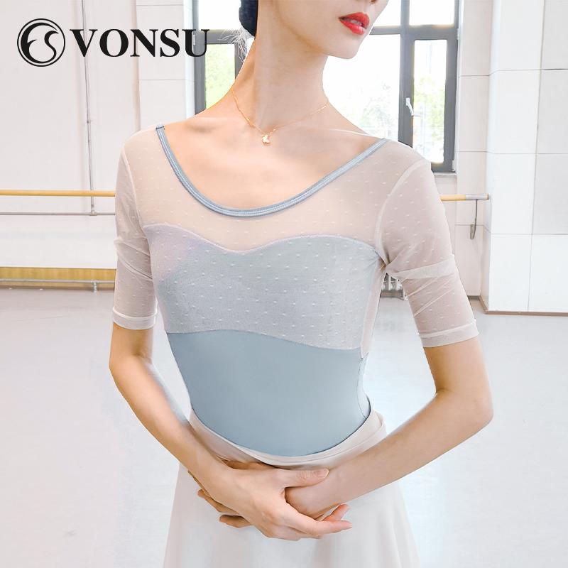 レオタード バレエ ダンス スポーツ ボディスーツ 体操服 ウェア 衣装 練習 ダンス ヨガ ベリー シェイ..