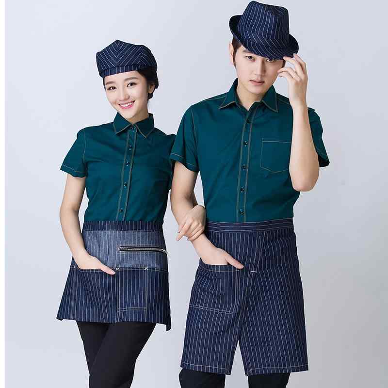 デニムエン ハーフ レングス ホテル レストラン キッチン シェフ エン メンズ レディース ショート シェフ エン