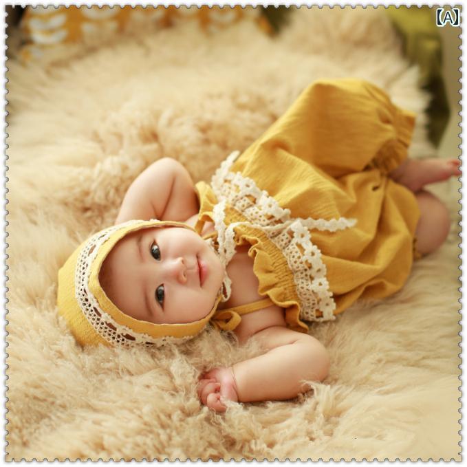 赤ちゃん ベビー フォト ファッション 服 写真撮影 小道具 レトロ スタジオ 衣装 かわいい おしゃれ 100日 記念 韓国