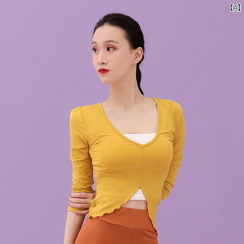 レディース モダンダンス トレーニング 服 ベーシック フィギュア スーツ トップス...