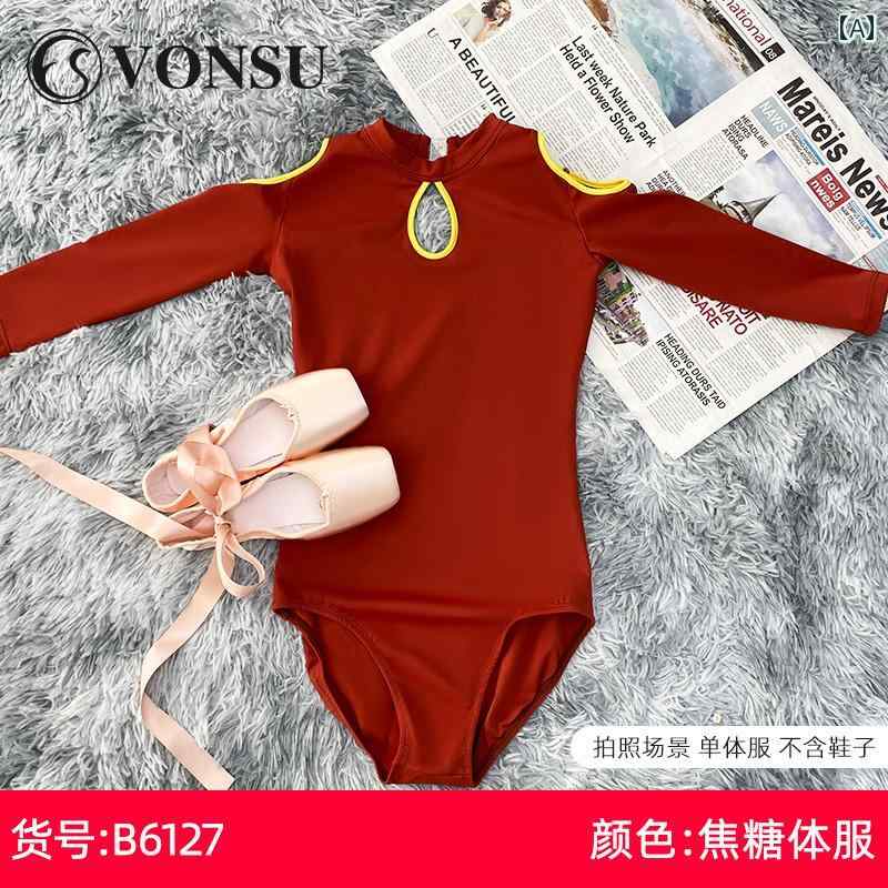 バレエ レオタード スポーツ ボディスーツ 体操服 ウェア レオタード 衣装 練習 ダ...