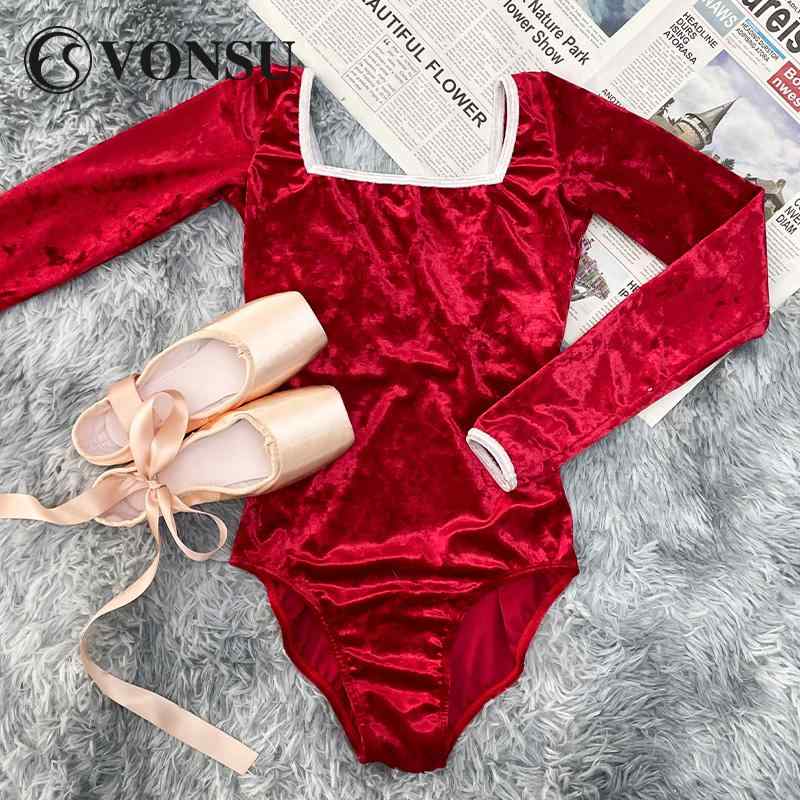 バレエ レオタード スポーツ ボディスーツ 体操服 ウェア レオタード 衣装 練習 ダンス ヨガ フィット..