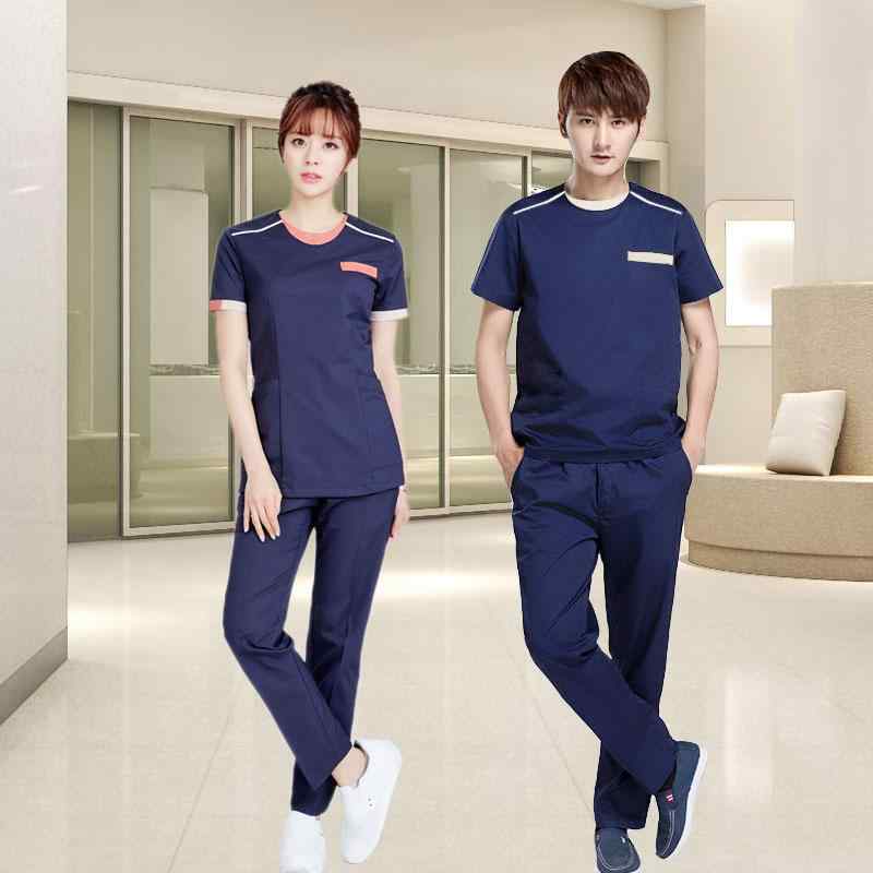 クリニック 制服 介護 リハビリ ユニフォーム 韓国 半袖 ドクター メンズ レディース おしゃれ シンプ..