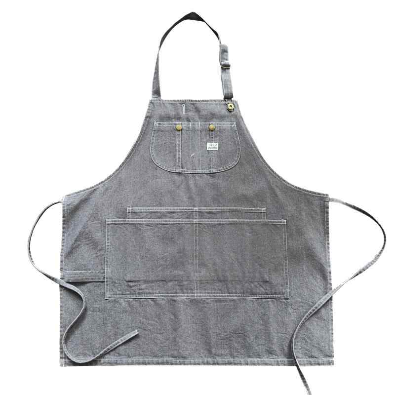 木工エン 前掛け 作業着 スモック 保護 DIY 花 調理 防汚 家庭 キッチン カバー 生地 ガーデニング メ..