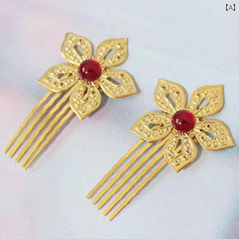 ヘアアクセサリー レトロ アンティーク エスニック 小道具 ゴージャス 衣装 アジアンテイスト 漢服 ア..