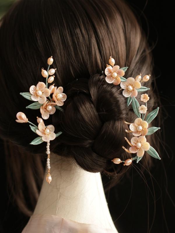 ヘアアクセサリー レトロ アンティーク エスニック 小道具 ゴージャス 衣装 アジア...