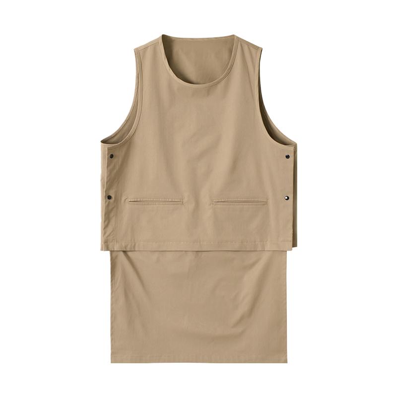 エン 前掛け 作業着 スモック 保護 DIY 家事 調理 防汚 防水 家庭 キッチン カバー 生地 ガーデニング ..