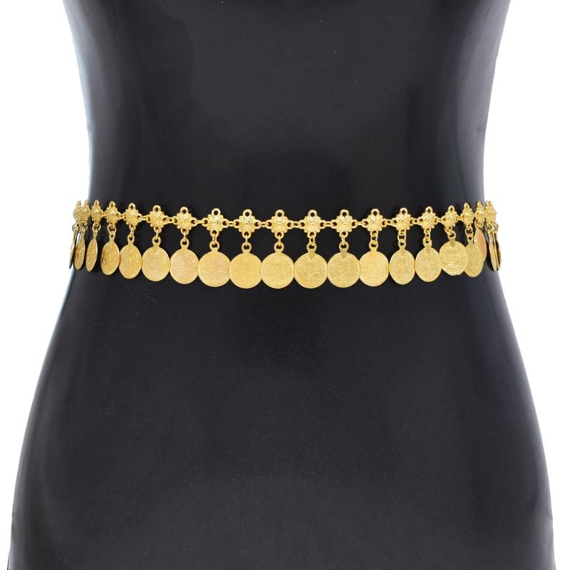 エスニック レディース アクセサリー 雑貨 アメリカ シンプル ウエストチェーン 丈 ソリッドカラー メ..