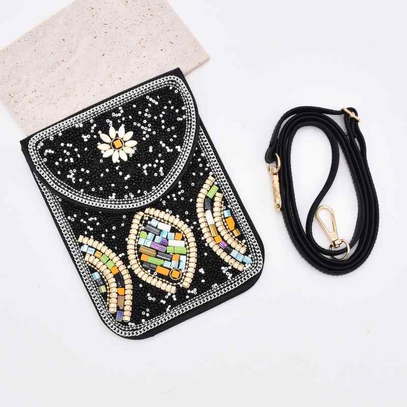 エスニック レディース アクセサリー 雑貨 アメリカ ハンドバッグ ビーズ ターコイズ フラワー 小さめ バッグ モンゴル クロス ボディバッグ