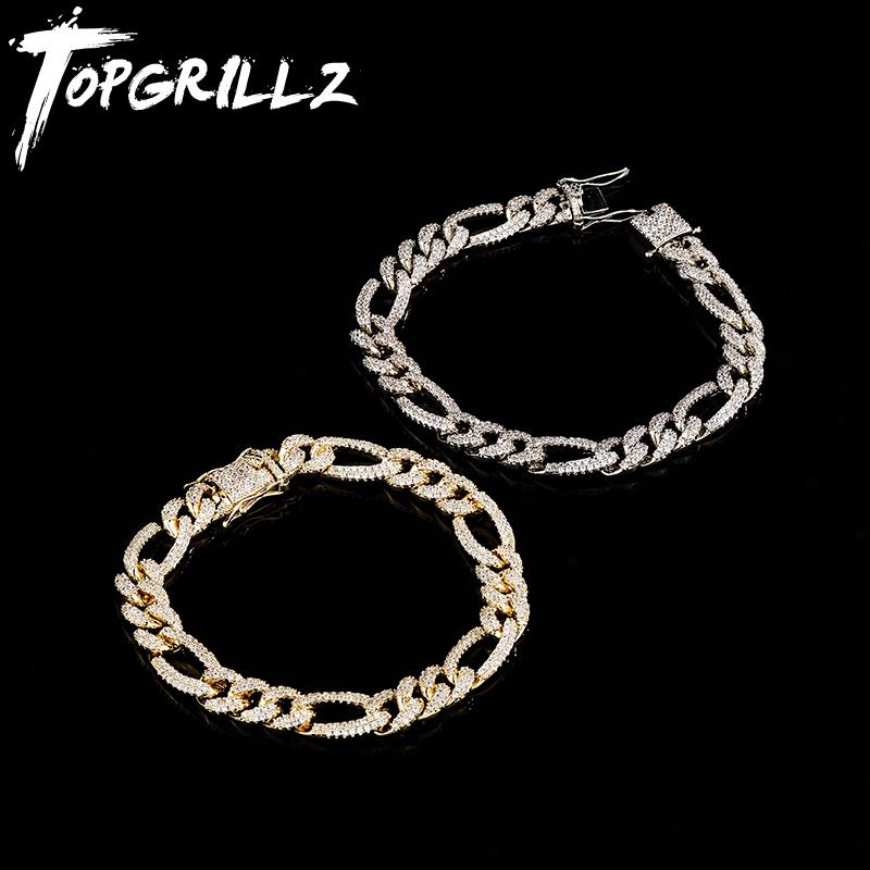 ブレスレット HIP HOP ジュエリー ユニセックス アメリカ 10mm ヒップホップ メンズ ヒップホップ オーバル 不規則 チェーン キューバ チェーン