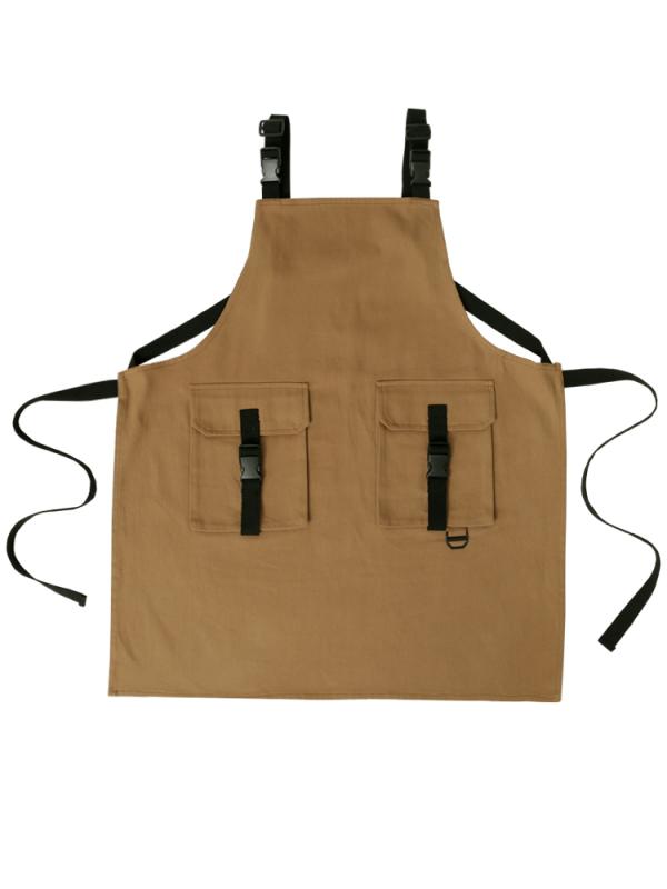 エン 前掛け 作業着 スモック 保護 DIY 花 調理 防汚 防水 家庭 キッチン カバー 生地 ガーデニング メ..