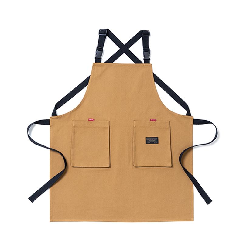 エン 前掛け 作業着 スモック 保護 DIY 花 調理 防汚 防水 家庭 キッチン カバー ...
