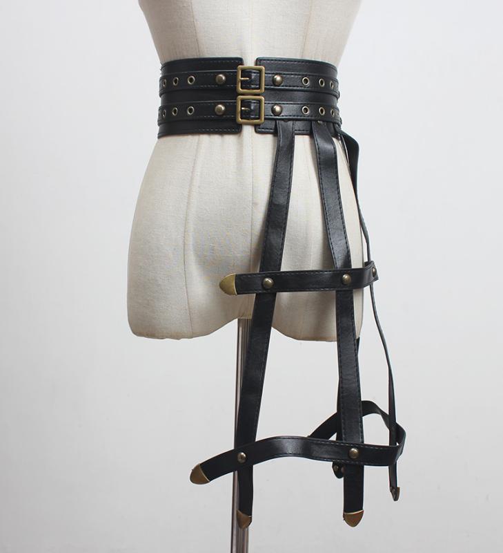 ベルト レディース おしゃれ アメリカ ベルト レギンス 魅惑 ヒップ ホップ パンク ダーク ガードル 装飾 スカート ショーツ ベルト ファッション