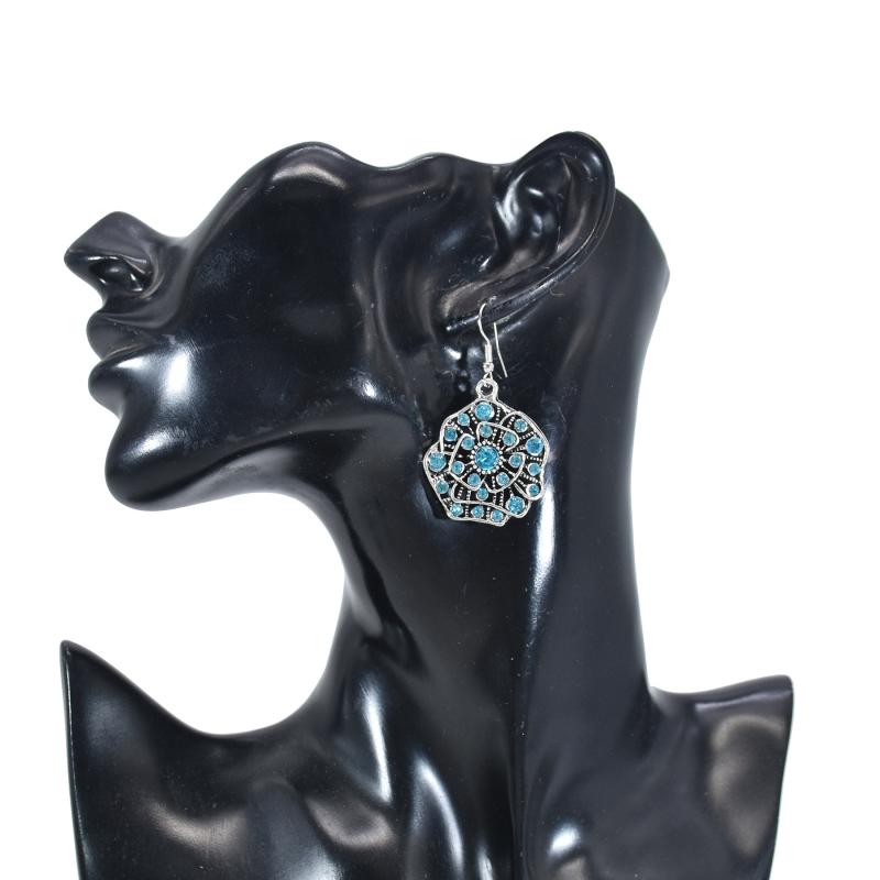 エスニック レディース アクセサリー 雑貨 ファッション ボヘミアン フラワー イヤーフック 合金 レディース マルチ カラー ピアス