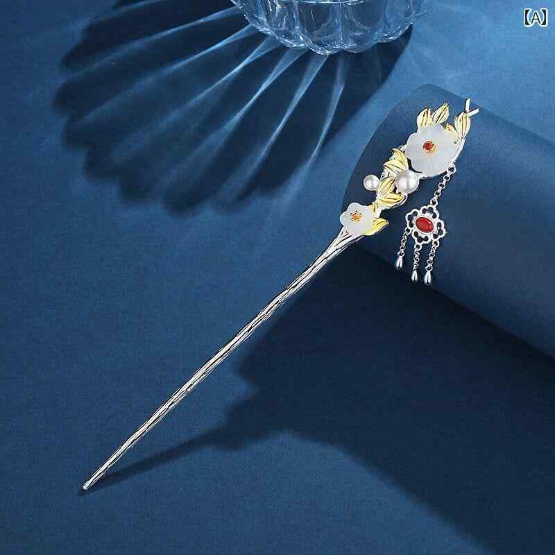 かんざし ヘアピン 髪飾り ヘアアクセサリー ホワイトデー 鑑定書 精巧 アップヘア 大人式 新年 卒業式..