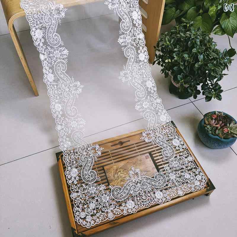 テーブルクロス テーブルランナー テレビ台 コーヒーテーブル リビング ダイニング キャビネット カバー 室内装飾 インテリア おしゃれ 韓国 レース