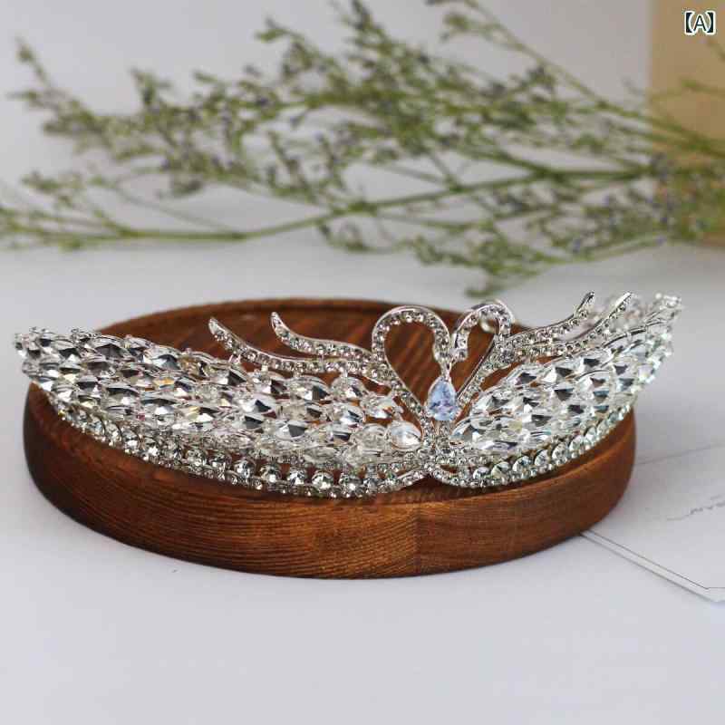 ティアラ ブライダル ウエディング ヘッドドレス ヘアアクセサリー 頭飾り 韓国 ドレス 煌びやか きれ..