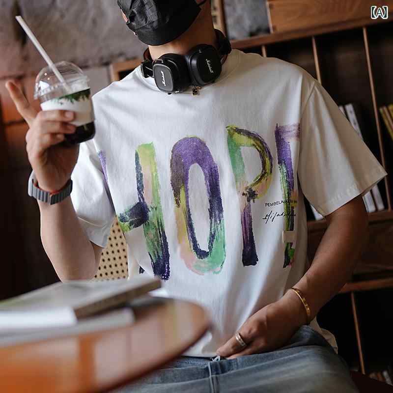 Tシャツ 半袖 アメリカン カジュアル おしゃれ スタイリッシュ 普段着 マルチシーン メンズ ファッション 大きめサイズ