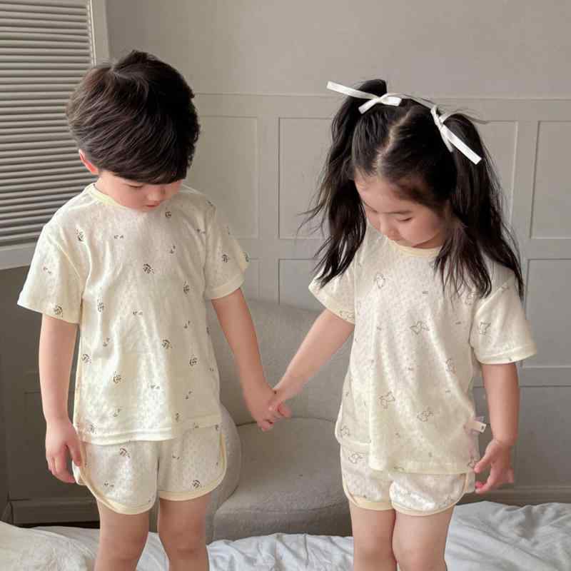 子供服 パジャマ 夏 韓国 子供 キッズ メンズ レディース兼 通気性 ユニセックス 男の子 女の子 夏 半袖 コットン 綿