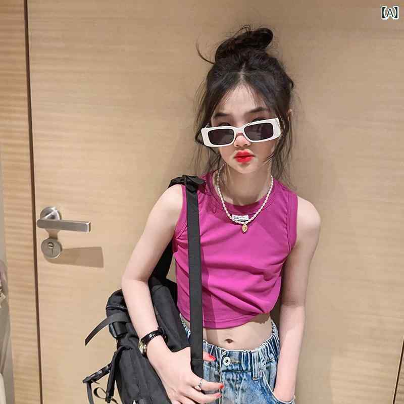 子供服 タンクトップ チビT 夏 カジュアル かわいい かっこいい 通学 通園 ホームウェア 普段着 女の子 キッズ