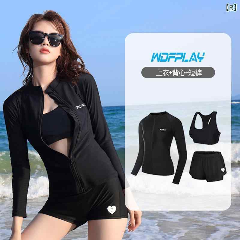 ウェット スーツ サーフウェア レディース レディース ファッション 夏 夏 スイム ウェア 水着 ナイロン 日焼け防止 サーフィン 長袖 パンツ