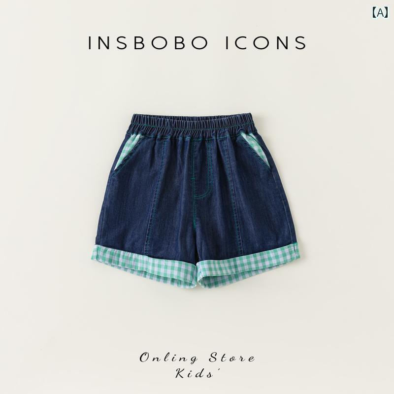 ベビー 子供服 デニムショートパンツ メンズ レディース兼 かわいい おしゃれ カジュアル 着やい 動きやい 快適 韓国 外遊び アウトドア レジャー スポーツ 旅行 ダンス 海 プール 学校 幼稚園 保育園 アイテム