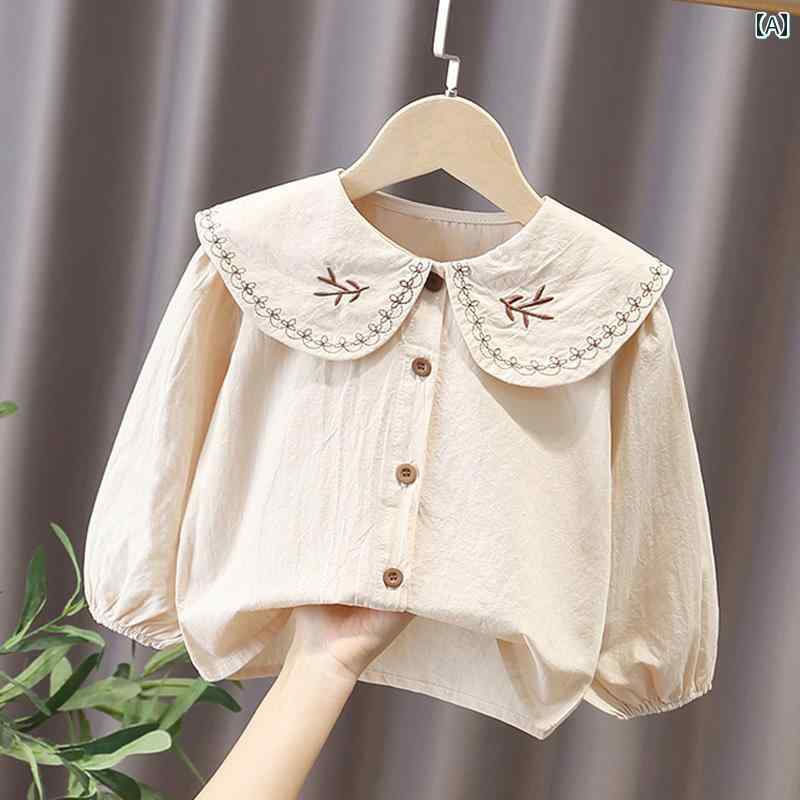 Other - ブラウス シンプル カジュアル かわいい ベビー 赤ちゃん キッズ 乳幼児 子供 ベビー服 キッズファッション 子供服 女の子 春