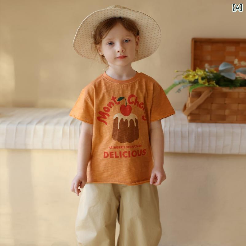 Tシャツ 半袖 シンプル カジュアル かわいい ベビー 赤ちゃん キッズ 乳幼児 子供 ベビー服 キッズファッション 子供服 女の子 夏